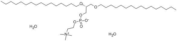 structure of CAS# 36314-47-3, 1,2-Dihexadecyl-Sn-Glycero-3-Phosphocholine Dihydrate;2,3-Dihexadecoxypropyl 2-Trimethylammonioethyl Phosphate;2,3-Dicetyloxypropyl 2-Trimethylammonioethyl Phosphate;Nsc606171