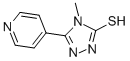 structure of CAS# 3652-32-2, 4-Methyl-5-Pyridin-4-Yl-4H-[1,2,4]Triazole-3-Thiol;4-Methyl-5-(4-Pyridyl)-2H-1,2,4-Triazole-3-Thione;Maybridge1_005232;Zinc00172134