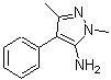 structure of CAS# 3654-22-6, 1,3-Dimethyl-4-Phenyl-1H-Pyrazol-5-Amine;1,3-Dimethyl-4-phenyl-1H-pyrazol-5-amine;1,3-dimethyl-4-phenylpyrazole-5-ylamine;2,5-Dimethyl-4-phenyl-2H-pyrazol-3-ylamine