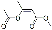 structure of CAS# 3666-79-3, Methyl (E)-3-Acetyloxybut-2-Enoate;Methyl 3-Acetyloxybut-2-Enoate;Methyl (E)-3-Acetoxybut-2-Enoate;Methyl 3-Acetoxybut-2-Enoate