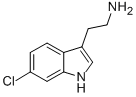 structure of CAS# 3670-19-7, 6-Chlorotryptamine;2-(6-Chloro-1H-Indol-3-Yl)Ethylamine;Sbb005322;1H-Indole-3-Ethanamine, 6-Chloro-