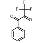 结构式 CAS# 36750-88-6, 3,3,3-三氟-1-苯基-1,2-丙烷二酮