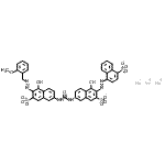 CAS#: 3687-80-7， Trisodium 4-({1-Hydroxy-6-[({5-Hydroxy-6-[(2-Methoxybenzyl)Diazenyl]-7-Sulfonato-2-Naphthyl}Carbamoyl)Amino]-3-Sulfonato-2-Naphthyl}Diazenyl)-1-Naphthalenesulfonate
