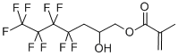 structure of CAS# 36915-03-4, 3-(Perfluorobutyl)-2-Hydroxypropyl Methacrylate;3-(NONAFLUOROBUTYL)-2-HYDROXYPROPYL METHACRYLATE;3-(PERFLUOROBUTYL)-2-HYDROXYPROPYL METHACRYLATE