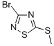 structure of CAS# 36955-33-6, 3-Bromo-5-Methylthio-1,2,4-Thiadiazole;3-BROMO-5-METHYLTHIO-1,2,4-THIADIAZOLE