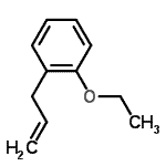 结构式 CAS# 3698-31-5, 1-烯丙基-2-乙氧基苯