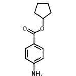 结构式 CAS# 37005-75-7, 环戊基4-氨基苯甲酸酯