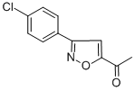 structure of CAS# 37091-33-1, 1-[3-(4-Chlorophenyl)-5-Isoxazolyl]-1-Ethanone;1-[3-(4-CHLOROPHENYL)-5-ISOXAZOLYL]-1-ETHANONE;5-ACETYL-3-(4-CHLOROPHENYL)-ISOXAZOLE