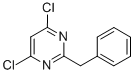 结构式 CAS# 3740-82-7, 2-苄基-4,6-二氯嘧啶