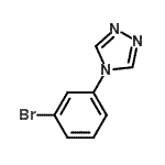 structure of CAS# 375858-05-2, 4-(3-Bromophenyl)-4H-1,2,4-Triazole;4-(3-bromophenyl)-4H-1,2,4-triazole;4H-1,2,4-triazole, 4-(3-bromophenyl);4H-1,2,4-triazole, 4-(3-bromophenyl)-