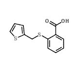 CAS#: 3759-75-9， 2-[(2-Thienylmethyl)Sulfanyl]Benzoic Acid