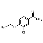structure of CAS# 37612-59-2, 1-(3-Chloro-4-Ethoxyphenyl)Ethanone;1-acetyl-3-chloro-4-ethoxybenzene;MFCD09754928