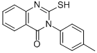 structure of CAS# 37641-50-2, 2-Mercapto-3-p-Tolyl-3H-Quinazolin-4-One;3-(4-Methylphenyl)-2-Thioxo-1H-Quinazolin-4-One;Stk038483;Zinc00292411