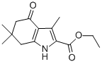 structure of CAS# 37711-24-3, 3,6,6-Trimethyl-4-Oxo-4,5,6,7-Tetrahydro-1H-Indole-2-Carboxylic Acid Ethyl Ester;3,6,6-Trimethyl-4-Oxo-5,7-Dihydro-1H-Indole-2-Carboxylic Acid Ethyl Ester;4-Keto-3,6,6-Trimethyl-5,7-Dihydro-1H-Indole-2-Carboxylic Acid Ethyl Ester;Zinc03399190