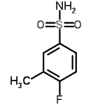 structure of CAS# 379254-40-7, 4-Fluoro-3-Methylbenzenesulfonamide;4-Fluoro-3-methyl-benzenesulfonamide;4-Fluoro-3-methylbenzenesulphonamide 98%;BENZENESULFONAMIDE,4-FLUORO-3-METHYL-