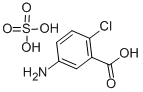 结构式 CAS# 37984-73-9, 5-氨基-2-氯苯甲酸硫酸盐