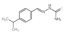 structure of CAS# 3811-20-9, [(4-Propan-2-Ylphenyl)Methylideneamino]Thiourea;[(4-Isopropylphenyl)Methyleneamino]Thiourea;[(4-Isopropylbenzylidene)Amino]Thiourea;Zinc00001225