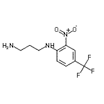 structure of CAS# 381241-10-7, N-[2-Nitro-4-(Trifluoromethyl)Phenyl]-1,3-Propanediamine;(3-aminopropyl)[2-nitro-4-(trifluoromethyl)phenyl]amine;N*1*-(2-Nitro-4-trifluoromethyl-phenyl)-propane-1,3-diamine;N-[2-nitro-4-(trifluoromethyl)phenyl]propane-1,3-diamine