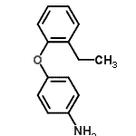 结构式 CAS# 383126-80-5, 4-(2-乙基苯氧基)苯胺