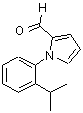 structure of CAS# 383136-02-5, 1-(2-Isopropylphenyl)-1H-Pyrrole-2-Carbaldehyde;1-(2-isopropylphenyl)-1H-pyrrole-2-carbaldehyde;1-[2-(propan-2-yl)phenyl]-1H-pyrrole-2-carbaldehyde;ZINC03676289