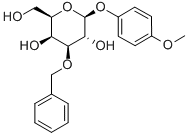 structure of CAS# 383905-60-0, 4-Methoxyphenyl 3-O-Benzyl-beta-D-Galactopyranoside