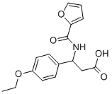 结构式 CAS# 385400-96-4, 3-(4-乙氧基-苯基)-3-[(呋喃-2-羰基)-氨基]-丙酸