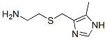 structure of CAS# 38585-67-0, 4-(((2-Aminoethyl)Thio)Methyl)-5-Methylimidazole;2-(((5-Methyl-1H-Imidazol-4-Yl)Methyl)Thio)Ethanamine;4-[(2-Aminoethyl)Thiomethyl]-5-Methyl-1H-Imidazole;4-[[(2-Aminoethyl)Thio]Methyl]-5-Methylimidazole