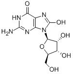 结构式 CAS# 3868-31-3, 8-羟基鸟苷