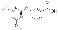 结构式 CAS# 387350-58-5, 3-[(4,6-二甲氧基-2-嘧啶基)氧基]-苯甲酸