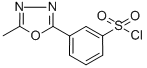 structure of CAS# 388088-81-1, 3-(5-Methyl-1,3,4-Oxadiazol-2-Yl)Benzenesulfonyl Chloride;3-(5-Methyl-1,3,4-Oxadiazol-2-Yl)Benzenesulfonyl Chloride , Tech.;3-(5-METHYL-1,3,4-OXADIAZOL-2-YL)BENZENESULPHONYL CHLORIDE;3-(5-METHYL-1,3,4-OXADIAZOL-2-YL)BENZENESULFONYL CHLORIDE