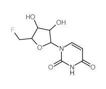 structure of CAS# 38817-29-7, 1-[5-(Fluoromethyl)-3,4-Dihydroxyoxolan-2-Yl]Pyrimidine-2,4-Dione;1-[5-(Fluoromethyl)-3,4-Dihydroxy-Tetrahydrofuran-2-Yl]Pyrimidine-2,4-Dione;1-[5-(Fluoromethyl)-3,4-Dihydroxy-2-Tetrahydrofuranyl]Pyrimidine-2,4-Dione;1-[5-(Fluoromethyl)-3,4-Dihydroxy-Tetrahydrofuran-2-Yl]Pyrimidine-2,4-Quinone