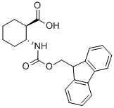 structure of CAS# 389057-34-5, (1R,2R)-Fmoc-2-Aminocyclohexane Carboxylic Acid;(1R,2R)-FMOC-2-AMINOCYCLOHEXANE CARBOXYLIC ACID;FMOC-(1R,2R)-2-AMINOCYCLOHEXANE CARBOXYLIC ACID;(1R,2R)-FMOC-ACHC