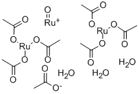 structure of CAS# 38998-79-7, Hexakis[mu-(Acetato-O:O')]-Triaqua-mu3-Oxotriruthenium(III);Hexakis[(Acetato-O:O')]-Triaqua--Oxotriruthenium(III), Min. 95% (Ruthenium(III) Acetate);Hexakis[-(Acetato-O:O')]-Triaqua-3-Oxotriruthenium(Iii)Min.+(Ruthenium(Iii)Acetate);HEXAKIS[-(ACETATO-O:O'')]TRIAQUA-3-OXOTRIRUTHENIUM(III)  (RUTHENIUM(III) ACETATE)