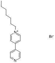 结构式 CAS# 39127-10-1, 1-庚基-4-(4-吡啶基)吡啶鎓溴化物