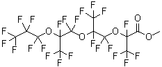 结构式 CAS# 39187-47-8, 全氟-2,5,8-三甲基-3,6,9-三氧杂十二烷酸甲酯