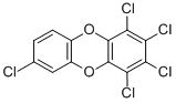 structure of CAS# 39227-61-7, 1,2,3,4,7-Pentachlorodibenzo-p-Dioxin;1,2,3,4,7-Pentachloro Dibenzo-P-Dioxin;1,2,3,4,7-Pentachlorodibenzo-P-Dioxin;1,2,3,4,7-Pentachlorodibenzo-Para-Dioxin