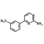 structure of CAS# 392326-79-3, 4-(3-Methylphenyl)-2-Pyrimidinamine;2-Amino-6-(3-tolyl)pyrimidine;2-PYRIMIDINAMINE,4-(3-METHYLPHENYL)-;4-(3-methylphenyl)-2-pyrimidinamine