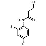 结构式 CAS# 392741-26-3, 3-氯-N-(2,4-二氟苯基)丙酰胺