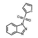 structure of CAS# 394245-72-8, 1-(2-Thienylsulfonyl)-1H-Benzotriazole;2-(benzotriazolylsulfonyl)thiophene;ChemDiv2_000423;IFLab1_003416