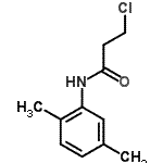 structure of CAS# 39494-07-0, 3-Chloro-N-(2,5-Dimethylphenyl)Propanamide;MFCD01338783;propanamide, 3-chloro-N-(2,5-dimethylphenyl);propanamide, 3-chloro-N-(2,5-dimethylphenyl)-