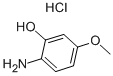 structure of CAS# 39547-15-4, 2-Hydroxy-4-Methoxyaniline Hydrochloride;2-Amino-5-Methoxyphenol Hydrochloride 2-Hydroxy-P-Anisidine Hydrochloride;1-Amino-2-Hydroxy-4-Methoxybenzene Hydrochloride;4-AMINORESORCINOL-1-METHYL ETHER HYDROCHLORIDE
