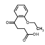 structure of CAS# 39595-35-2, 4-(2-Ethoxyphenyl)-4-Oxobutanoic Acid;4-(2-Ethoxyphenyl)-4-oxobutyric acid