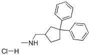 CAS 登录号：39617-58-8， 1-(3,3-二苯基环戊基)-N-甲基-甲胺盐酸盐