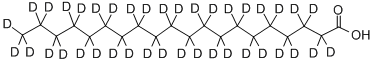 structure of CAS# 39756-32-6, Eicosanoic-D39 Acid