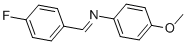 structure of CAS# 39769-08-9, 4-Methoxy-N-(4-Fluorobenzylidene)Aniline;4-METHOXY-N-(4-FLUOROBENZYLIDENE)ANILIN&