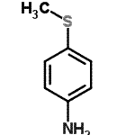 结构式 CAS# 39870-00-3, 4-(甲硫基)苯胺