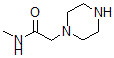 structure of CAS# 39890-41-0, N-Methyl-1-Piperazineacetamide;N-Methyl-2-Piperazin-1-Ylacetamide(SALTDATA: 2Hcl);1-Piperazineacetamide,N-Methyl-(9CI)
