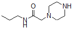结构式 CAS# 39890-48-7, N-丙基-1-哌嗪乙酰胺