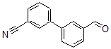 structure of CAS# 400748-29-0, 3'-Formyl-[1,1'-Biphenyl]-3-Carbonitrile;3'-FORMYL[1,1'-BIPHENYL]-3-CARBONITRILE;3'-FORMYL-BIPHENYL-3-CARBONITRILE;3'-Formyl-Biphenyl-2-Carbonitrile