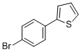 structure of CAS# 40133-22-0, 2-(4-Bromophenyl)Thiophene;2-(4-Bromophenyl)Thiophene 97%;1-Bromo-4-(Thien-2-Yl)Benzene;2-(4-BROMOPHENYL)THIOPHENE